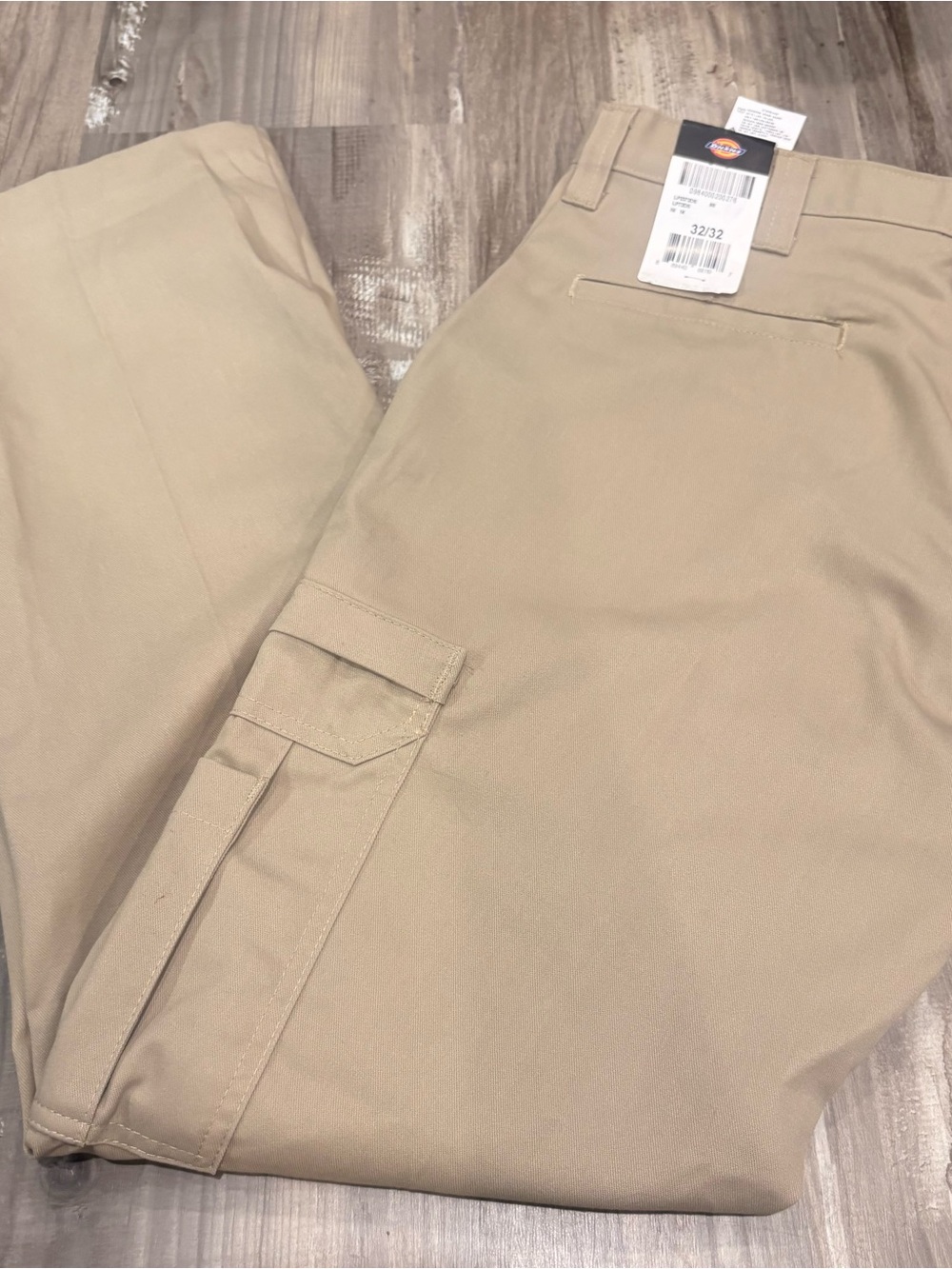 Dickies Men's Premium Industrial Cargo Pants - LP72DS SZ 32x32 Khaki NWT
